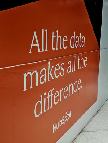 All the data makes all the difference HubSpot sign